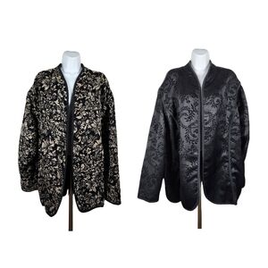 MAGGIE BARNES OPEN FRONT REVERSIBLE JACKET